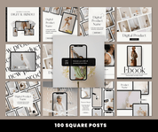 Beyond The Hustle 100 Digital Product Instagram Templates: Chic & Minimalist Posts