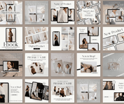 Beyond The Hustle 100 Digital Product Instagram Templates: Chic & Minimalist Posts