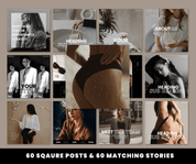 Beyond The Hustle 120 Modern Luxe Instagram Templates: Posts & Stories