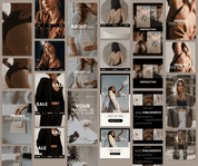 Beyond The Hustle 120 Modern Luxe Instagram Templates: Posts & Stories