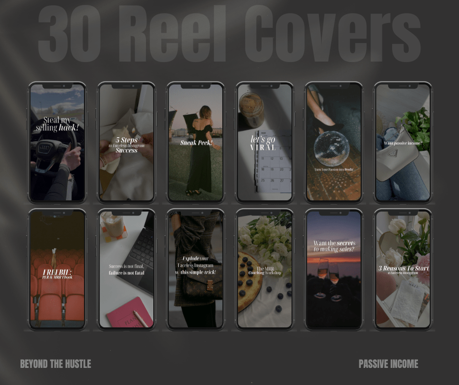 Beyond The Hustle Vol 1. Instagram Reels, Hooks, Captions & Reel Covers